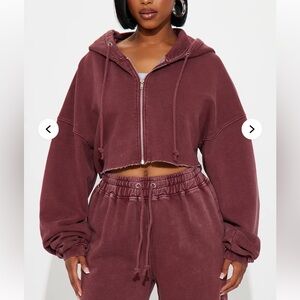 Fashion Nova Deep Red Joggers